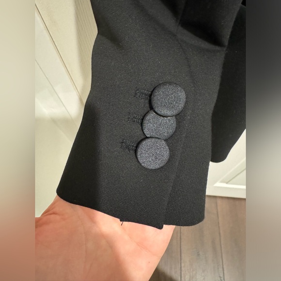 Zara Black Blazer with Satin Collar - Picture 4 of 5